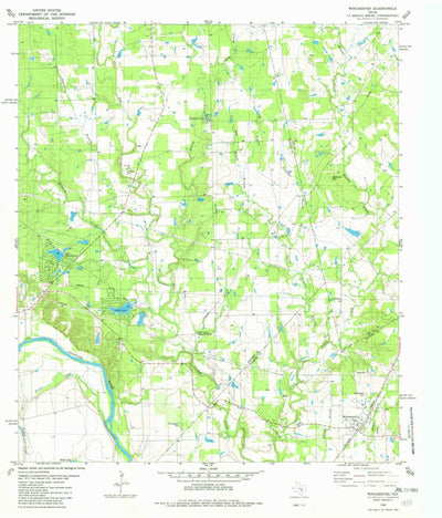 United States Geological Survey Winchester, TX (1982, 24000-Scale) digital map