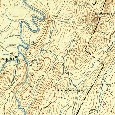 United States Geological Survey Winchester, VA-WV (1894, 125000-Scale) digital map