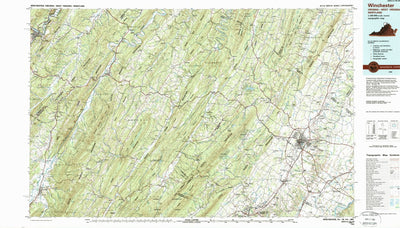 United States Geological Survey Winchester, VA-WV-MD (1983, 100000-Scale) digital map