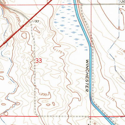United States Geological Survey Winchester, WA (1966, 24000-Scale) digital map