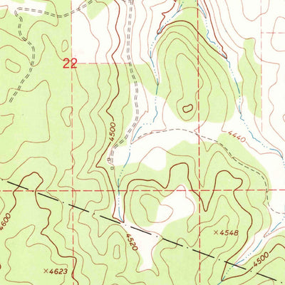 United States Geological Survey Winchester West, ID (1968, 24000-Scale) digital map