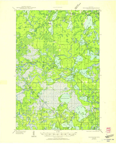 United States Geological Survey Winchester, WI (1939, 48000-Scale) digital map