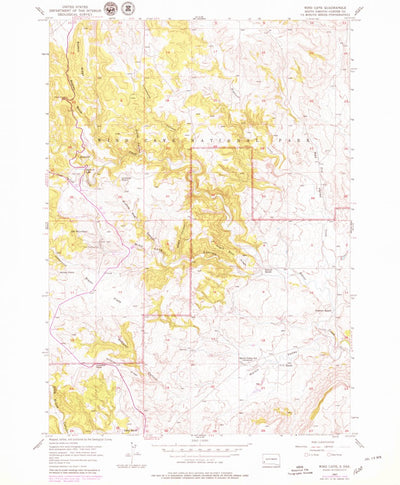 United States Geological Survey Wind Cave, SD (1957, 24000-Scale) digital map