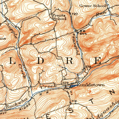 United States Geological Survey Wind Gap, PA (1914, 62500-Scale) digital map