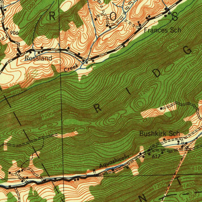 United States Geological Survey Wind Gap, PA (1943, 62500-Scale) digital map