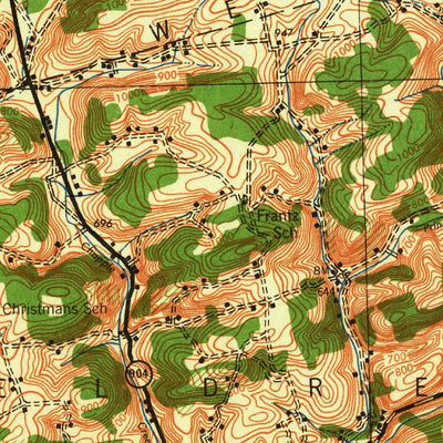 United States Geological Survey Wind Gap, PA (1943, 62500-Scale) digital map