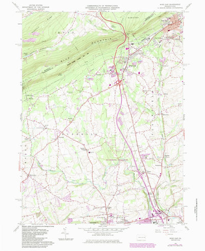 United States Geological Survey Wind Gap, PA (1960, 24000-Scale) digital map
