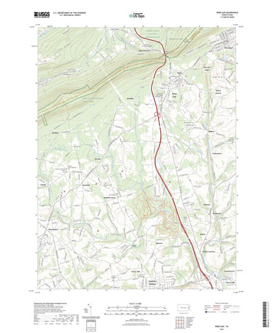United States Geological Survey Wind Gap, PA (2023, 24000-Scale) digital map