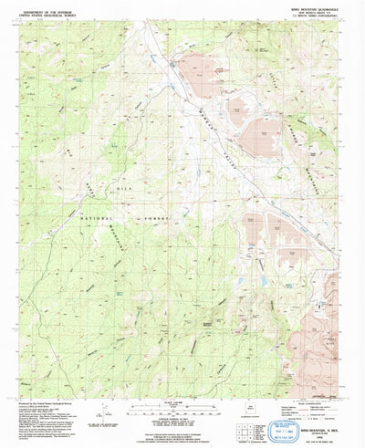 United States Geological Survey Wind Mountain, NM (1992, 24000-Scale) digital map