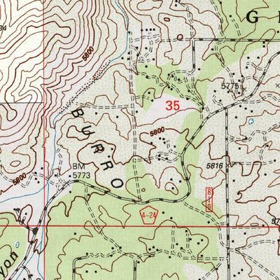 United States Geological Survey Wind Mountain, NM (1999, 24000-Scale) digital map