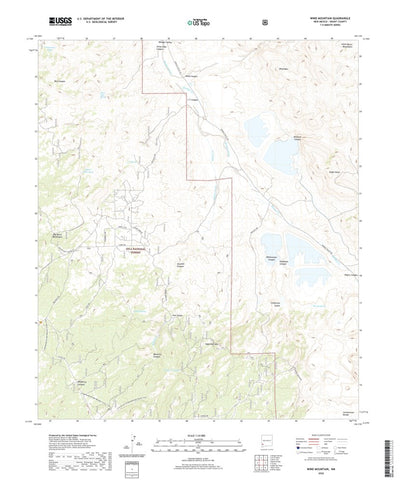 United States Geological Survey Wind Mountain, NM (2020, 24000-Scale) digital map
