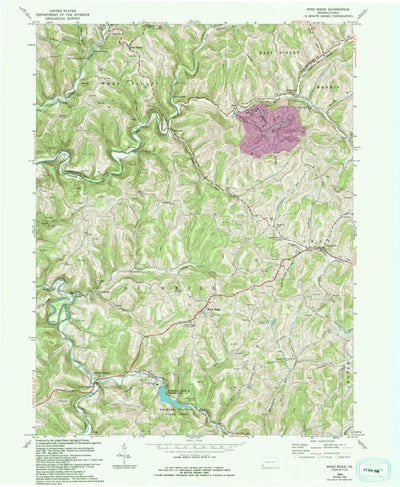 United States Geological Survey Wind Ridge, PA (1964, 24000-Scale) digital map
