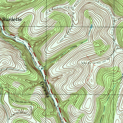 United States Geological Survey Wind Ridge, PA (1997, 24000-Scale) digital map