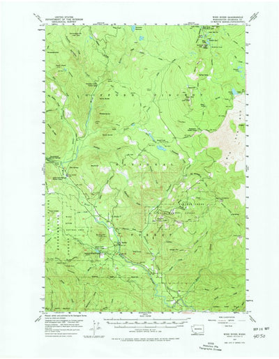 United States Geological Survey Wind River, WA (1957, 62500-Scale) digital map