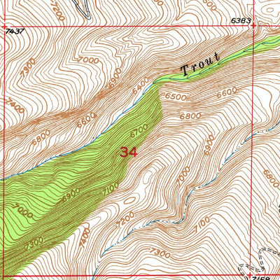 United States Geological Survey Wind River, WY (1952, 24000-Scale) digital map