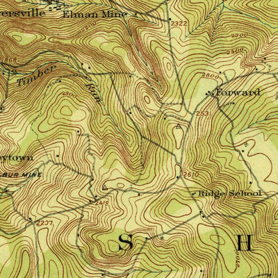 United States Geological Survey Windber, PA (1916, 62500-Scale) digital map