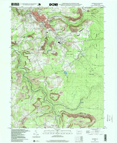United States Geological Survey Windber, PA (1998, 24000-Scale) digital map