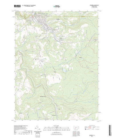 United States Geological Survey Windber, PA (2023, 24000-Scale) digital map