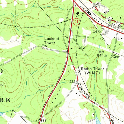 United States Geological Survey Winder North, GA (1964, 24000-Scale) digital map