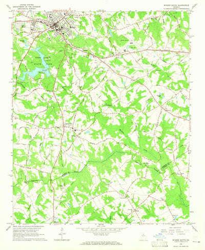 United States Geological Survey Winder South, GA (1964, 24000-Scale) digital map