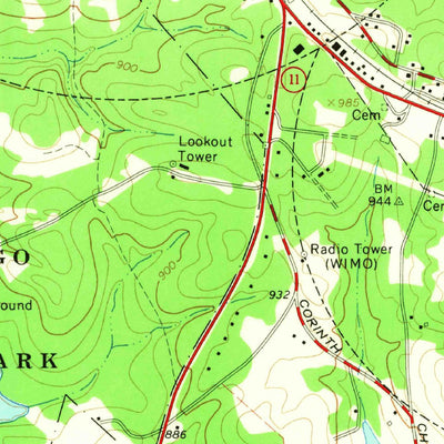United States Geological Survey Winder South, GA (1964, 24000-Scale) digital map