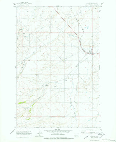 United States Geological Survey Windham, MT (1978, 24000-Scale) digital map