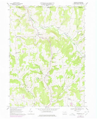 United States Geological Survey Windham, PA-NY (1967, 24000-Scale) digital map