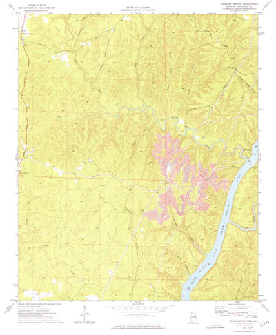 United States Geological Survey Windham Springs, AL (1974, 24000-Scale) digital map