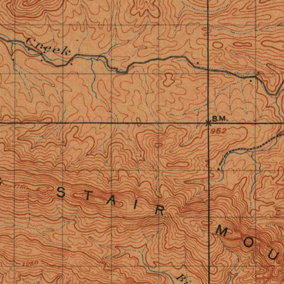 United States Geological Survey Winding Stair, OK (1900, 125000-Scale) digital map