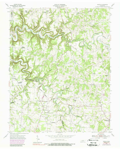 United States Geological Survey Windle, TN (1951, 24000-Scale) digital map
