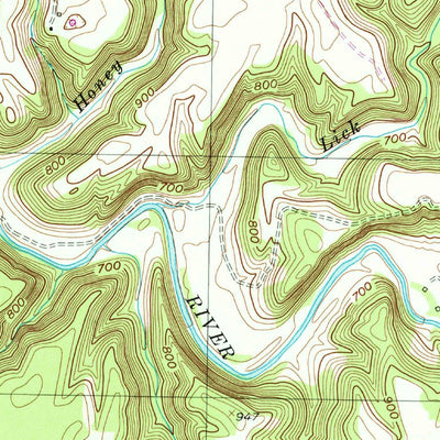 United States Geological Survey Windle, TN (1951, 24000-Scale) digital map