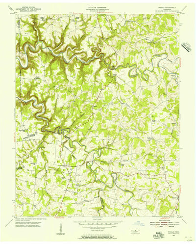 United States Geological Survey Windle, TN (1955, 24000-Scale) digital map