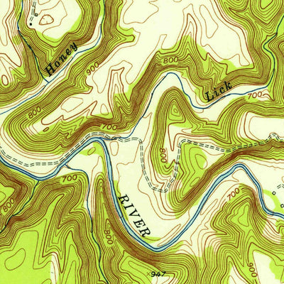 United States Geological Survey Windle, TN (1955, 24000-Scale) digital map