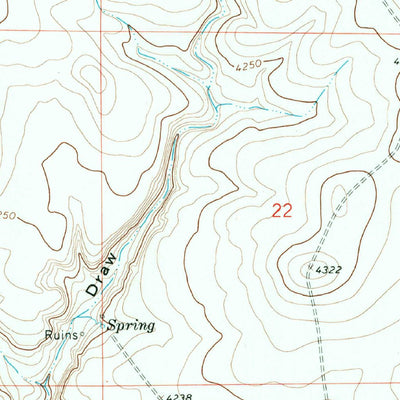 United States Geological Survey Windmill Draw, NM (1965, 24000-Scale) digital map