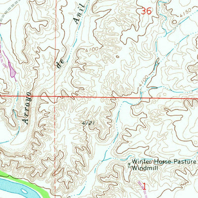 United States Geological Survey Windmill Draw, NM (1965, 24000-Scale) digital map