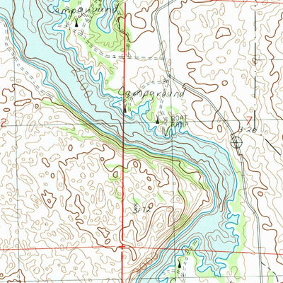United States Geological Survey Windmill Lake, NE (1985, 24000-Scale) digital map