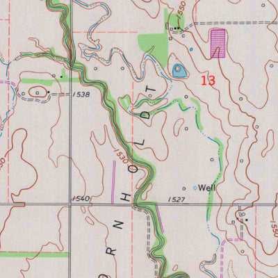 United States Geological Survey Windom SW, KS (1964, 24000-Scale) digital map