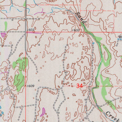 United States Geological Survey Windom SW, KS (1964, 24000-Scale) digital map
