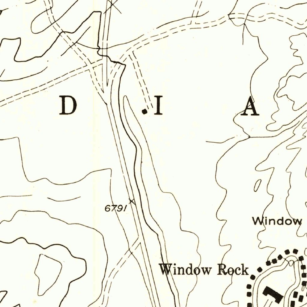 Window Rock, AZ-NM (1955, 24000-Scale) Map by United States Geological ...