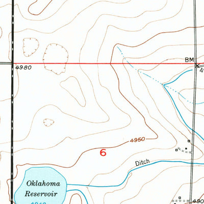 United States Geological Survey Windsor, CO (1950, 24000-Scale) digital map