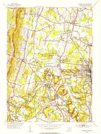 United States Geological Survey Windsor Locks, CT (1953, 31680-Scale) digital map