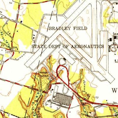United States Geological Survey Windsor Locks, CT (1953, 31680-Scale) digital map