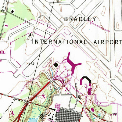 United States Geological Survey Windsor Locks, CT (1964, 24000-Scale) digital map