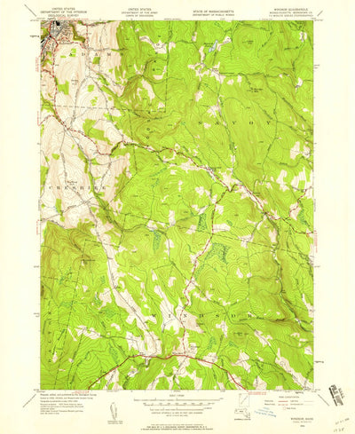 United States Geological Survey Windsor, MA (1944, 24000-Scale) digital map