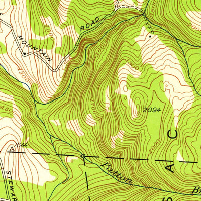 United States Geological Survey Windsor, MA (1944, 24000-Scale) digital map