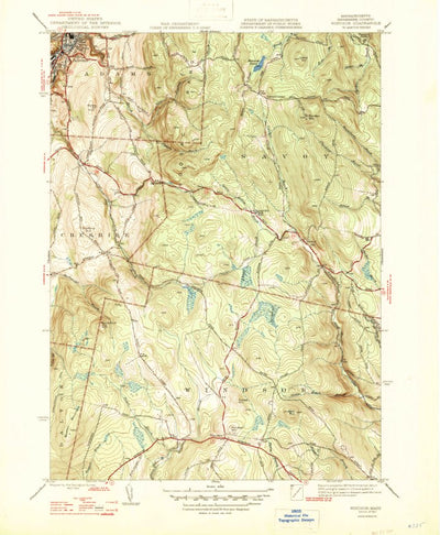 United States Geological Survey Windsor, MA (1947, 31680-Scale) digital map