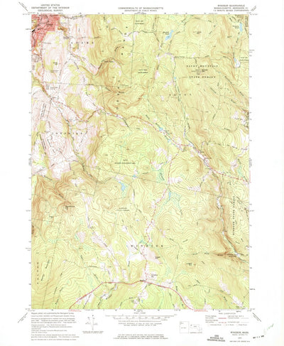 United States Geological Survey Windsor, MA (1973, 24000-Scale) digital map