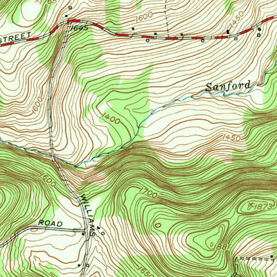 United States Geological Survey Windsor, NY (1952, 24000-Scale) digital map