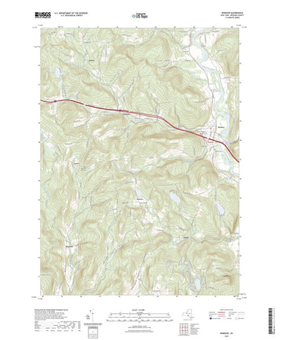 United States Geological Survey Windsor, NY (2023, 24000-Scale) digital map