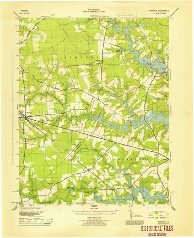 United States Geological Survey Windsor, VA (1944, 31680-Scale) digital map